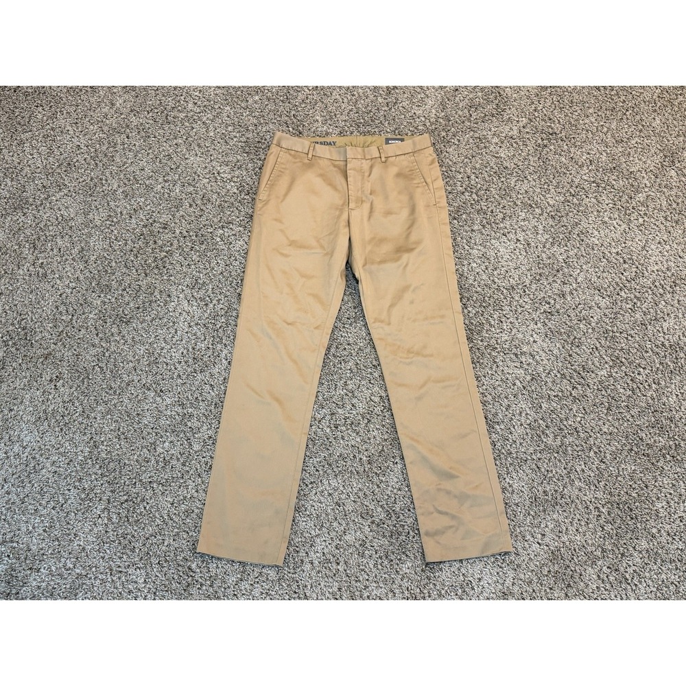 Bonobos Weekday Warrior Pants Thursday Straight Fit Men's Size 34x34 Brown